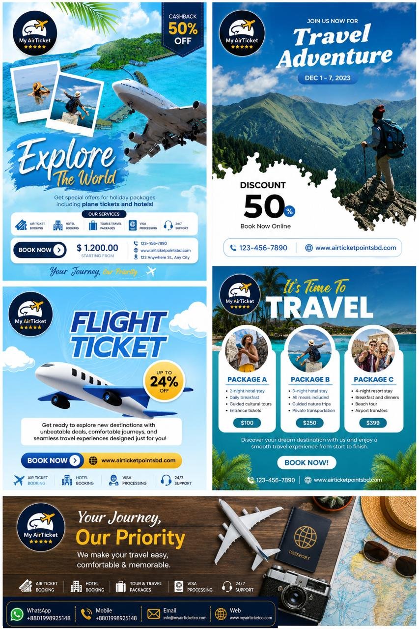 Explore The World with My Air Ticket