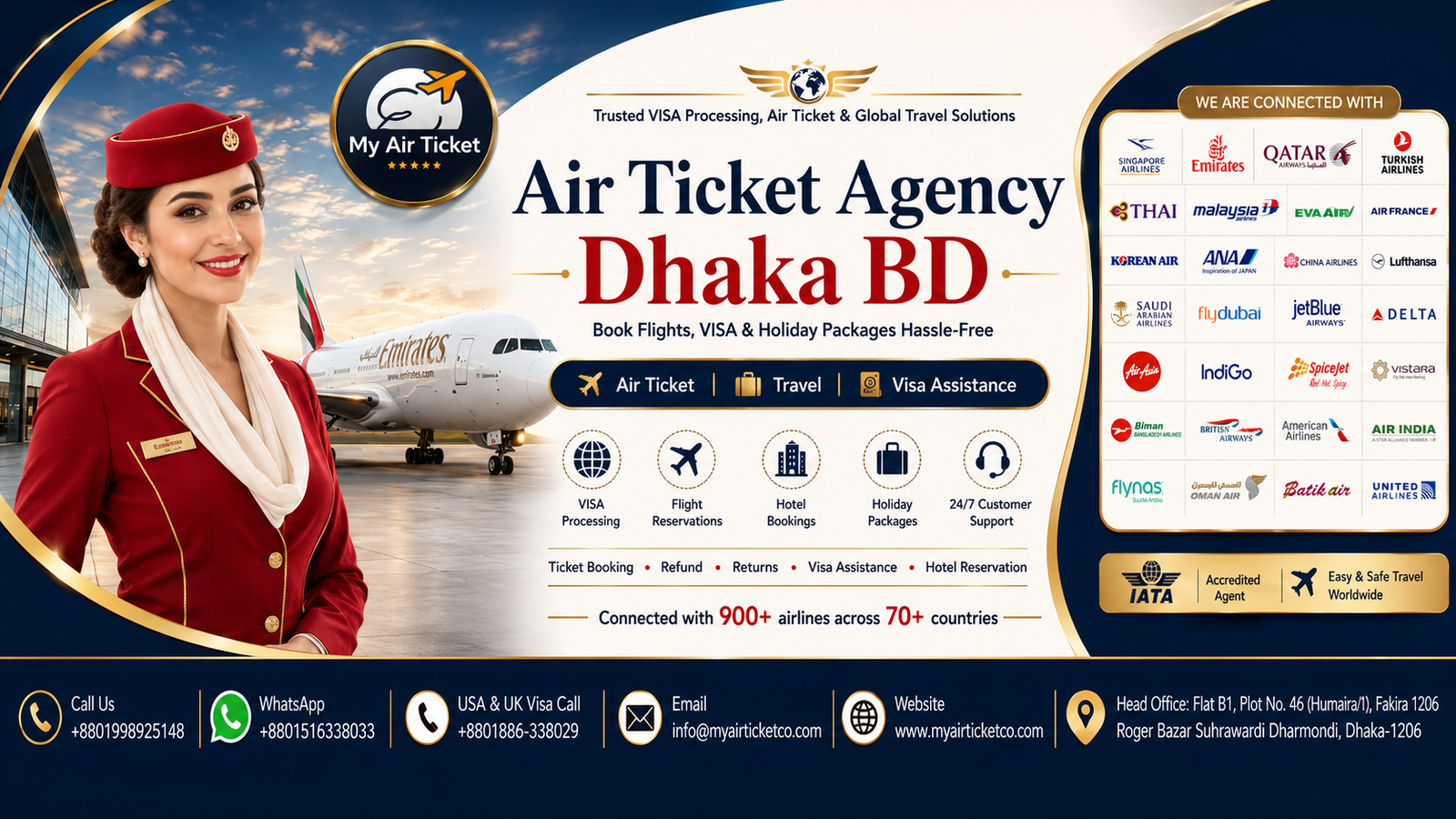 Air Ticket Agency Dhaka BD